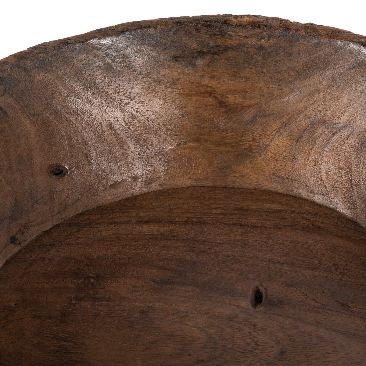 Natural markings inside the Found Wooden Bowl