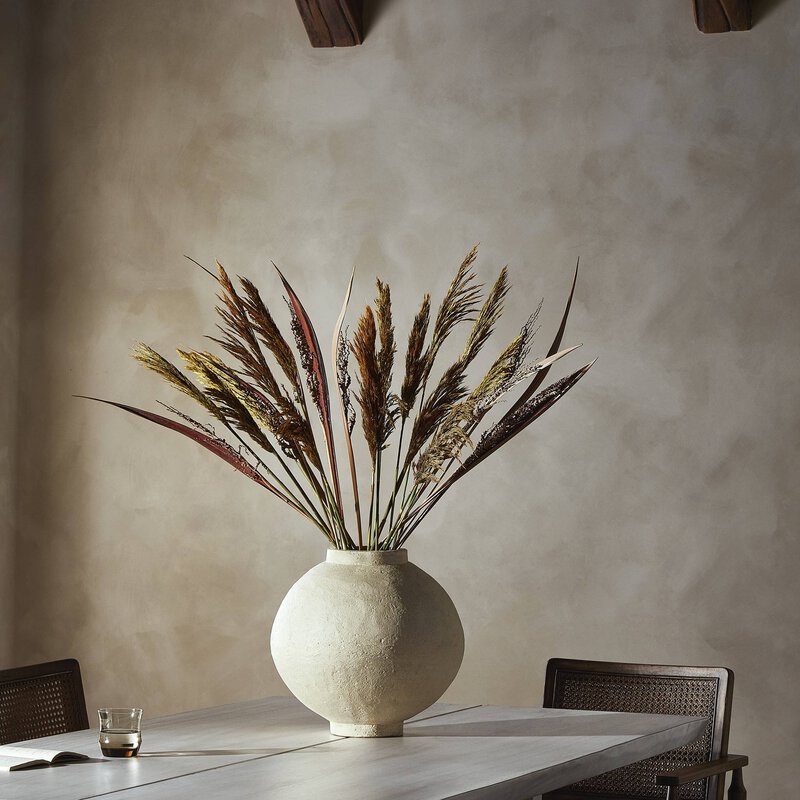 Olivos vessel styled with dried stems